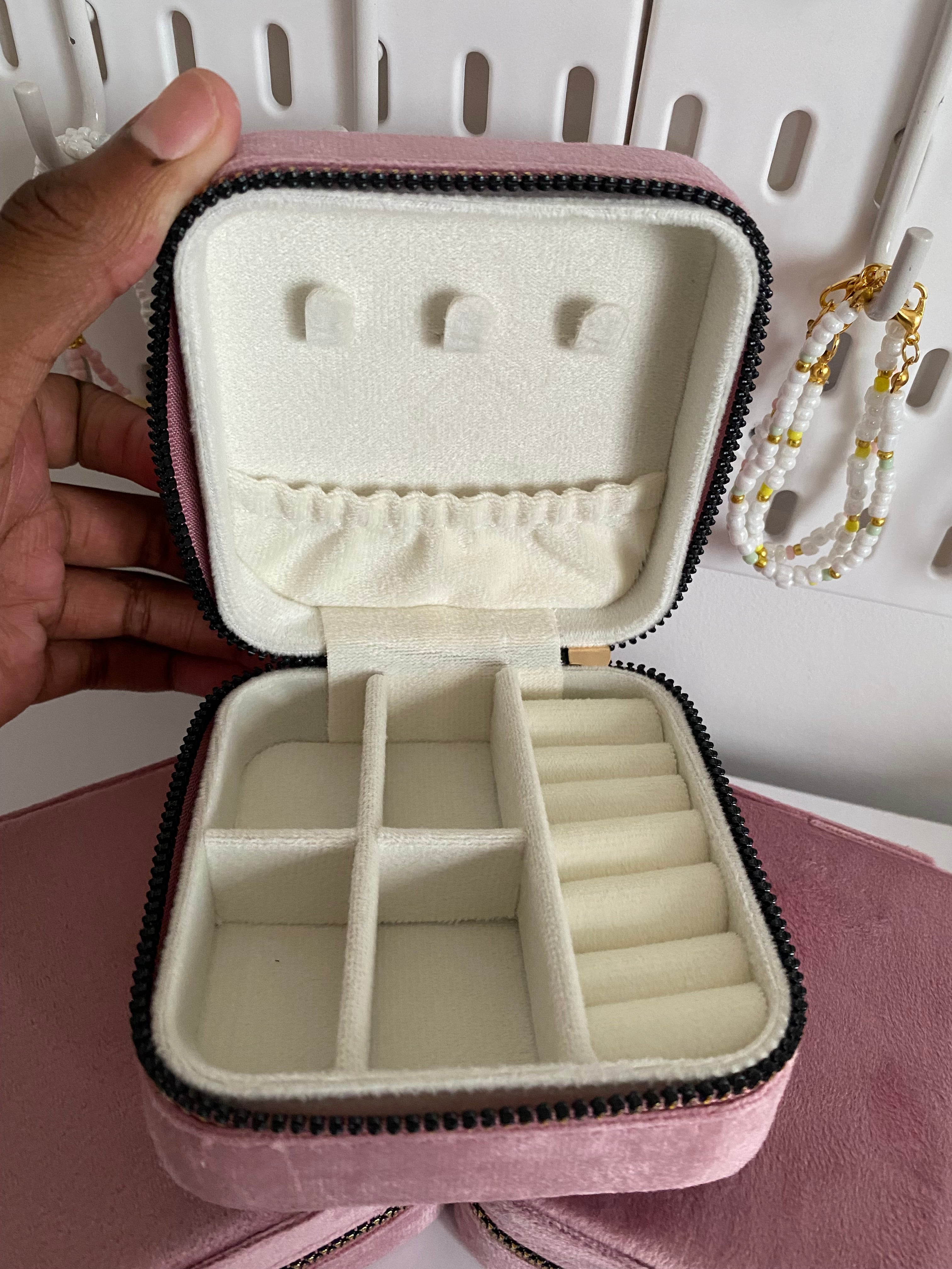 Pink Velvet Jewellery Box!