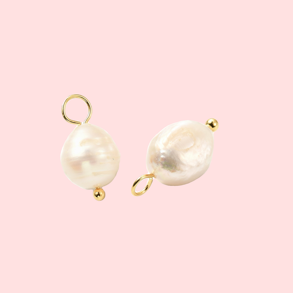Freshwater Pearl Huggies!