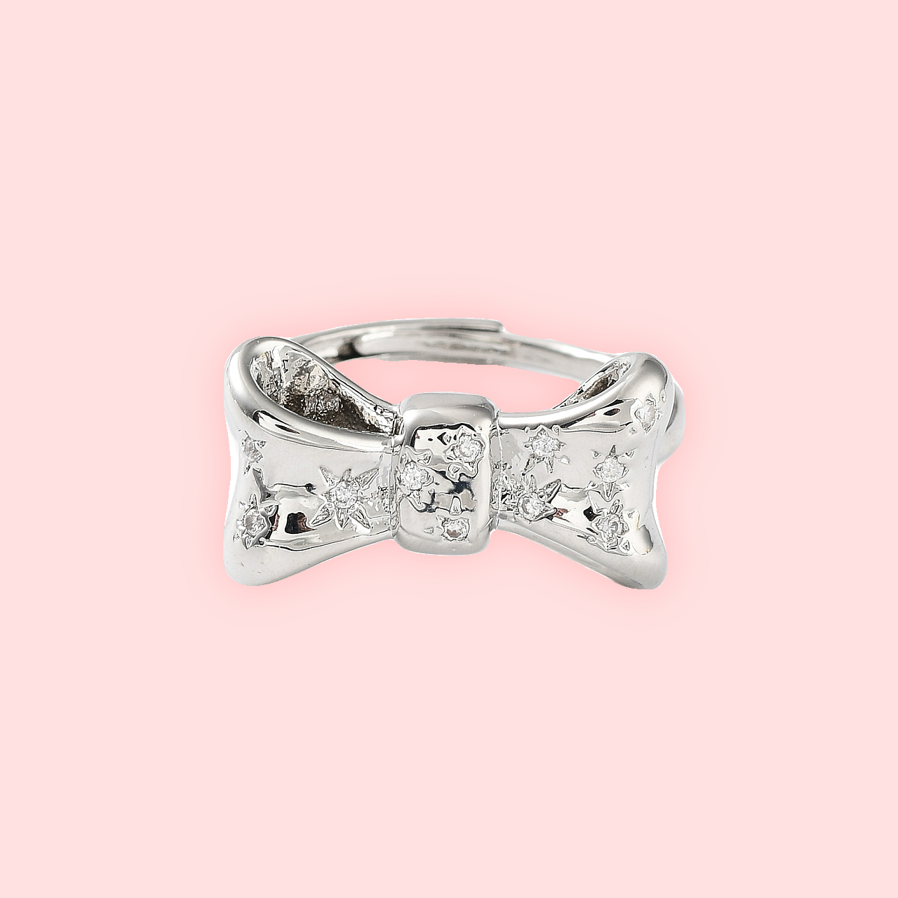 Silver Bow Knot Ring!