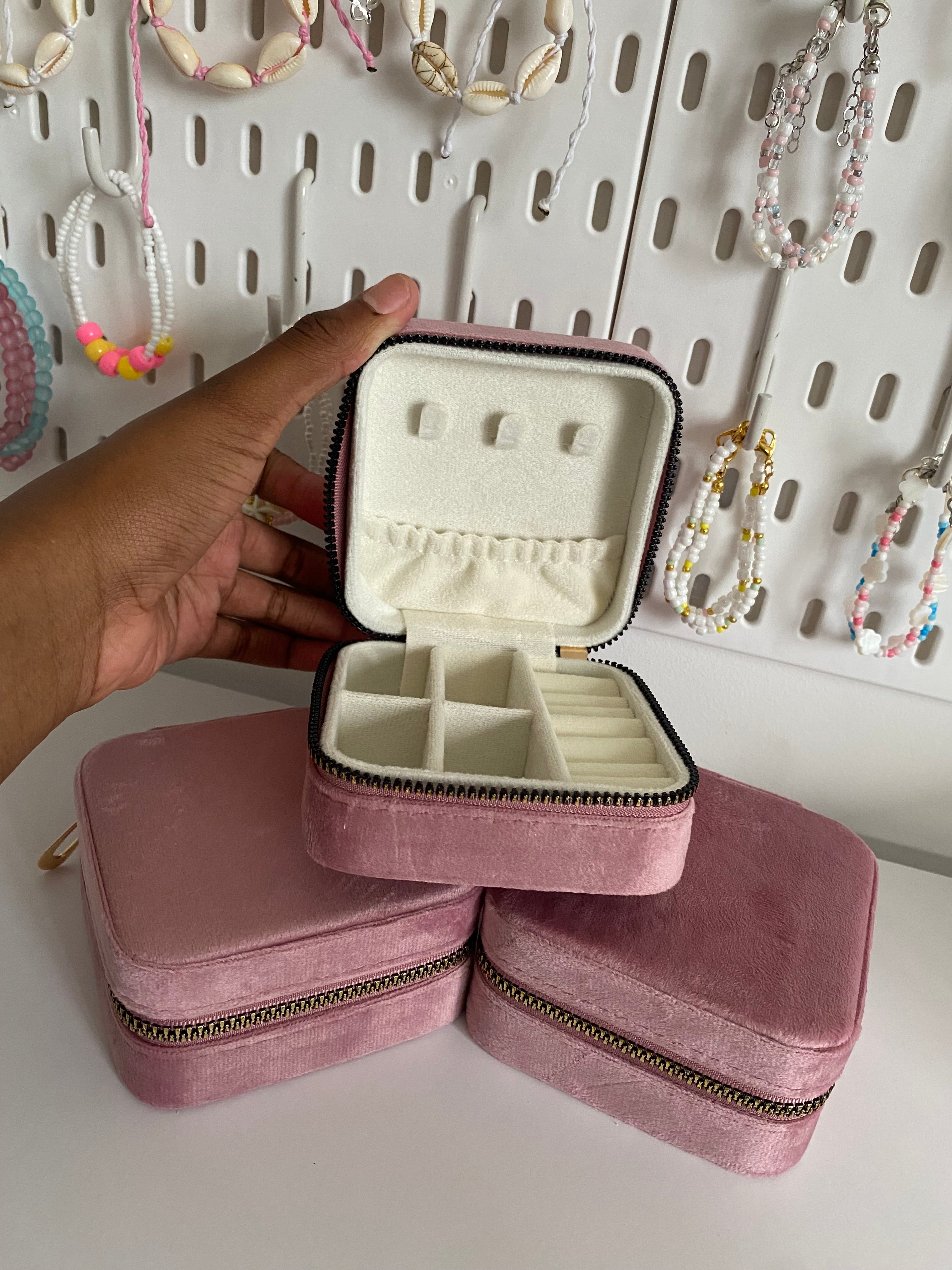 Pink Velvet Jewellery Box!