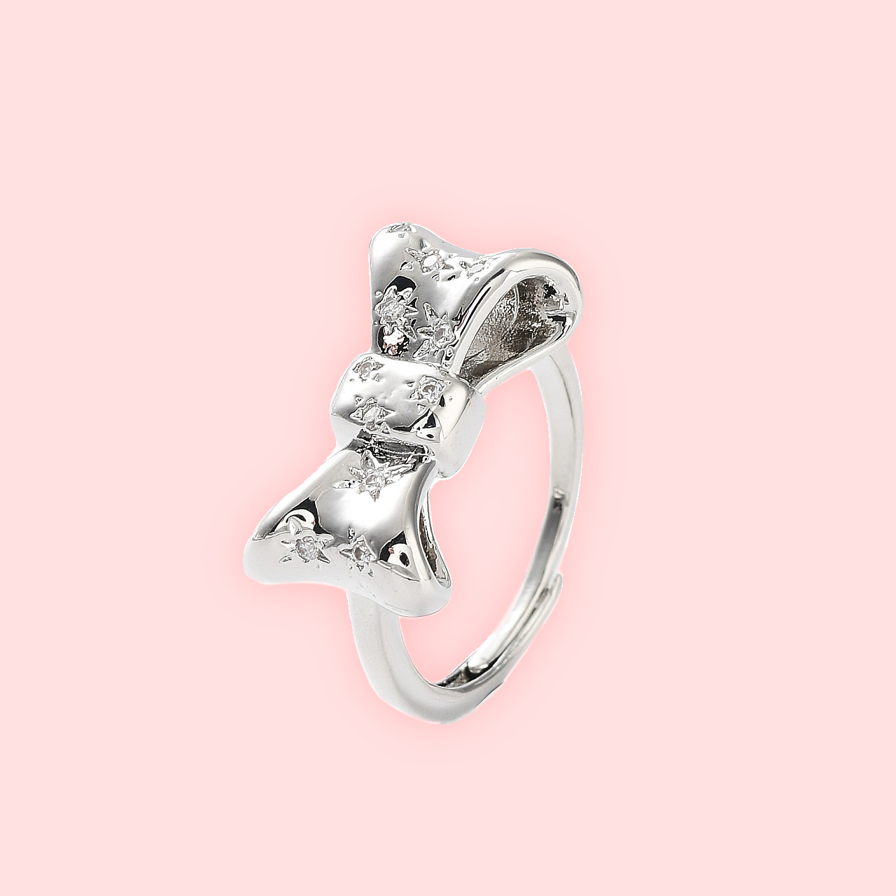 Silver Bow Knot Ring!