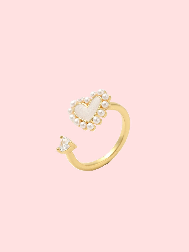 Pearl Heart Ring!
