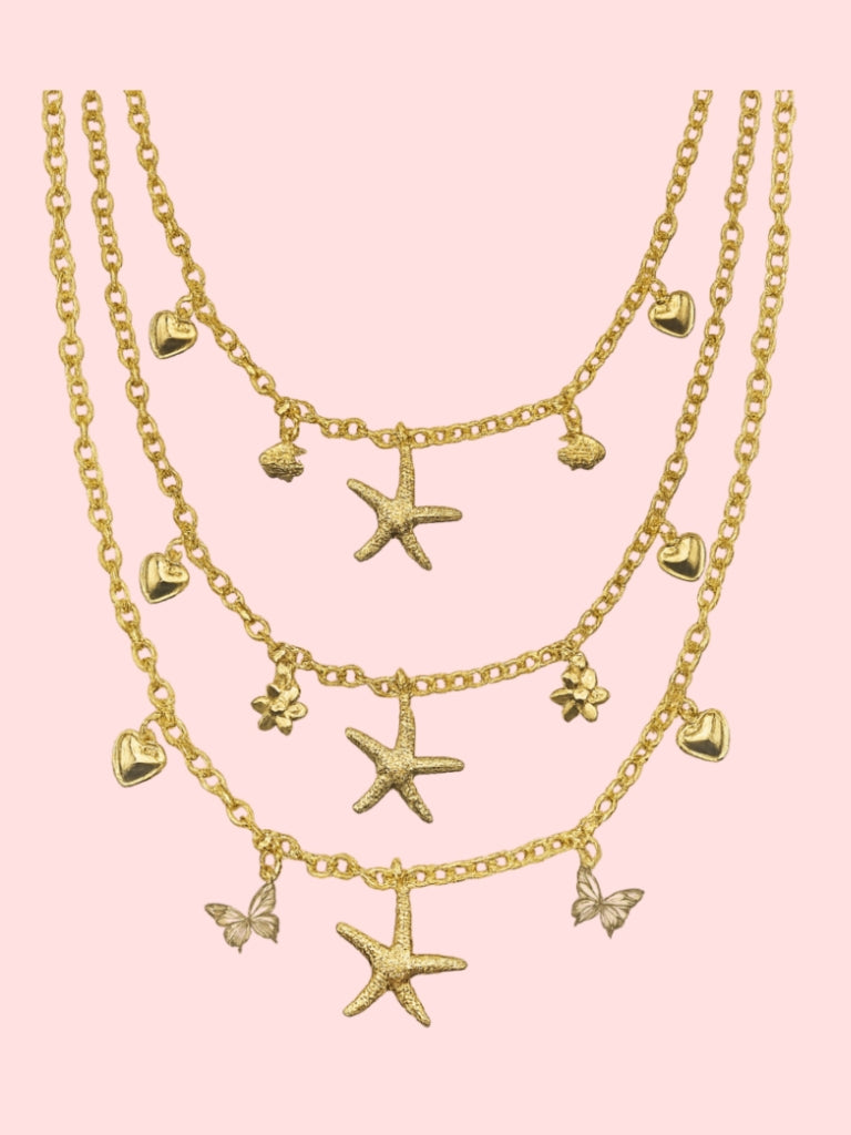Beachy Charm Necklaces!