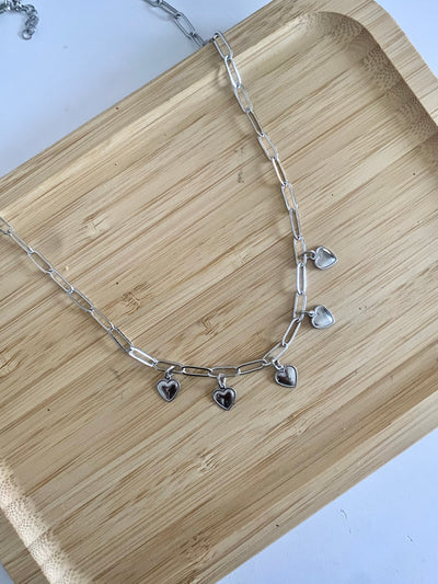 Silver Aurelia Charm Necklace!