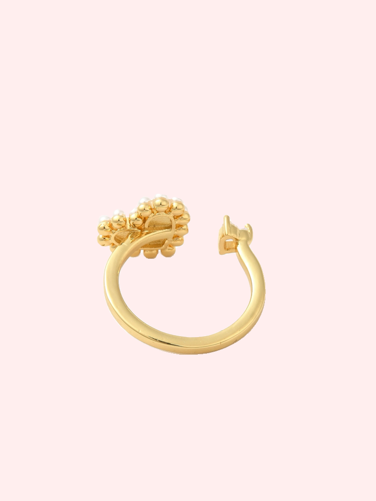 Pearl Heart Ring