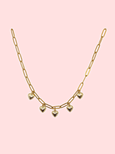 Gold Aurelia Charm Necklace