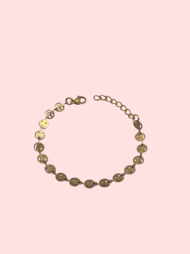 Gold Smiley Bracelet!