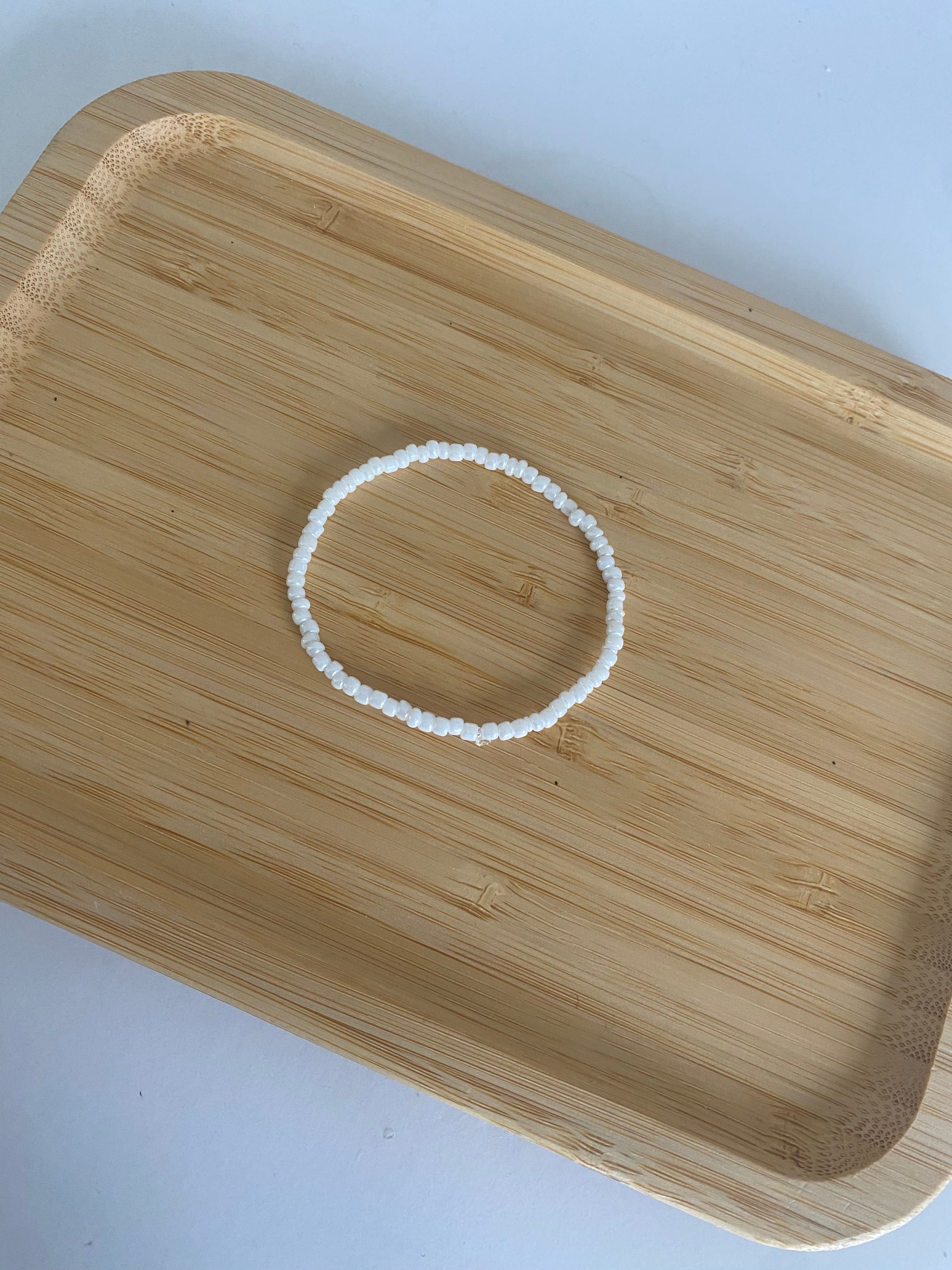 White pearl bracelets!