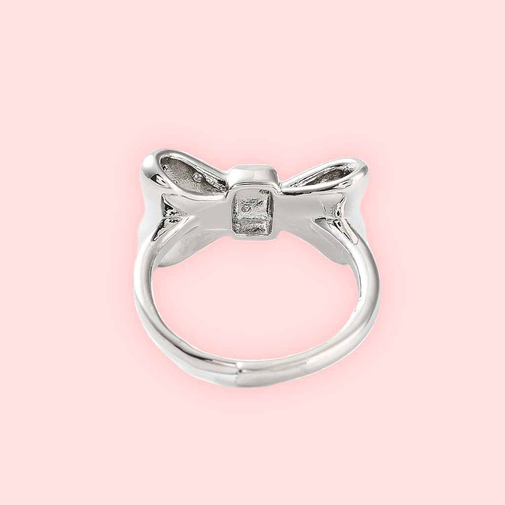 Silver Bow Knot Ring!