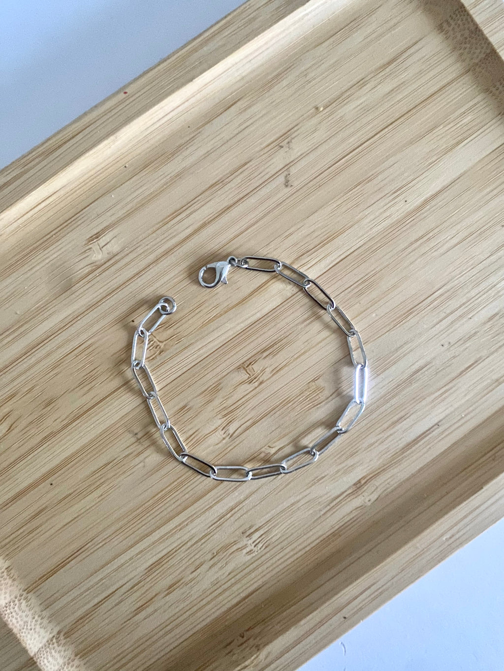 Silver Paperclip Chain Bracelet!