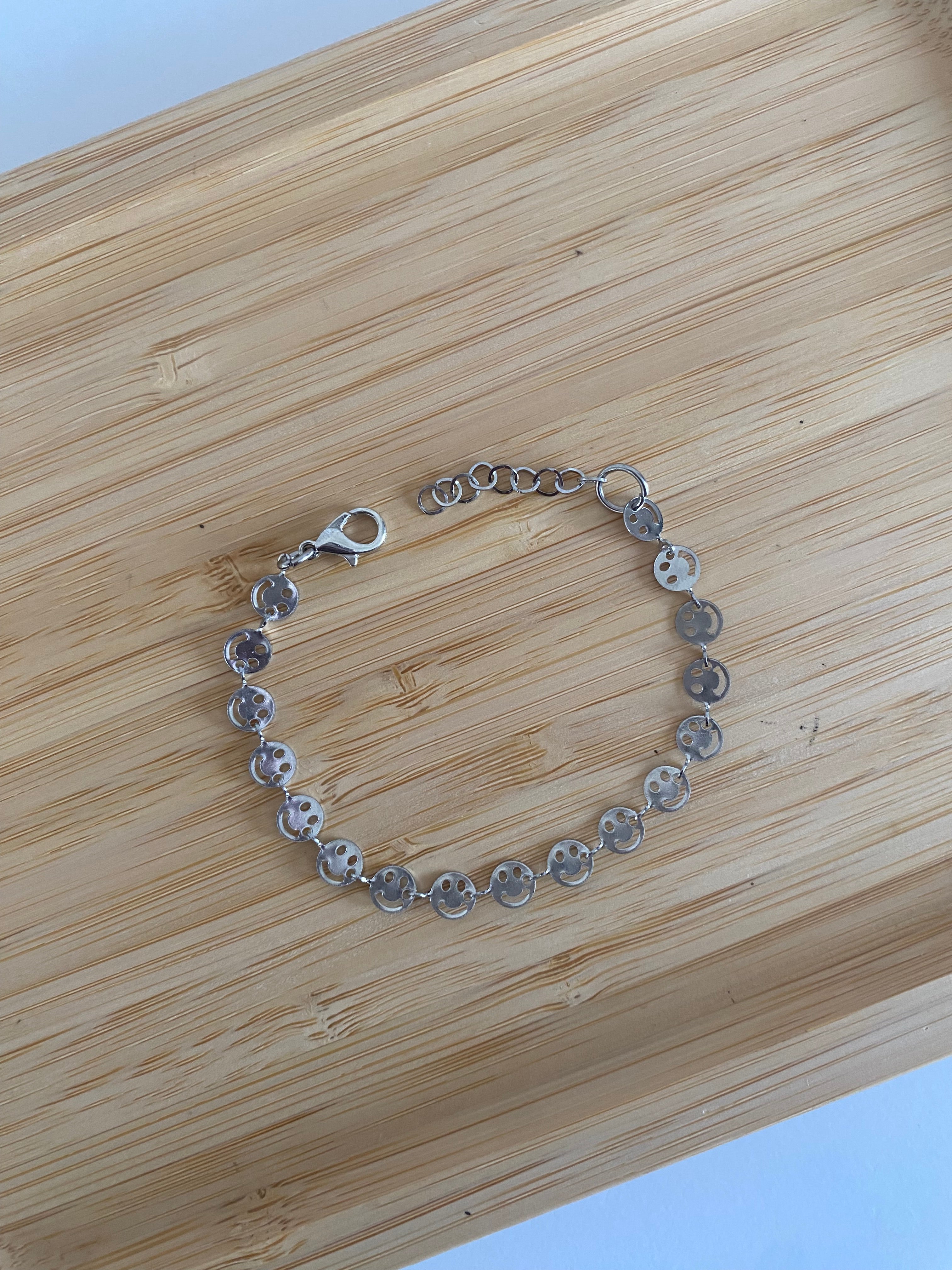 Silver Smiley Bracelet!