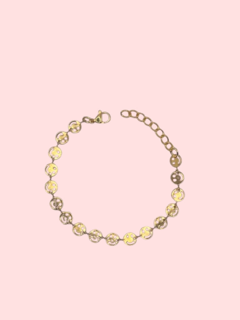 Gold Smiley Bracelet!