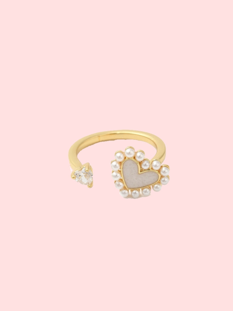 Pearl Heart Ring!