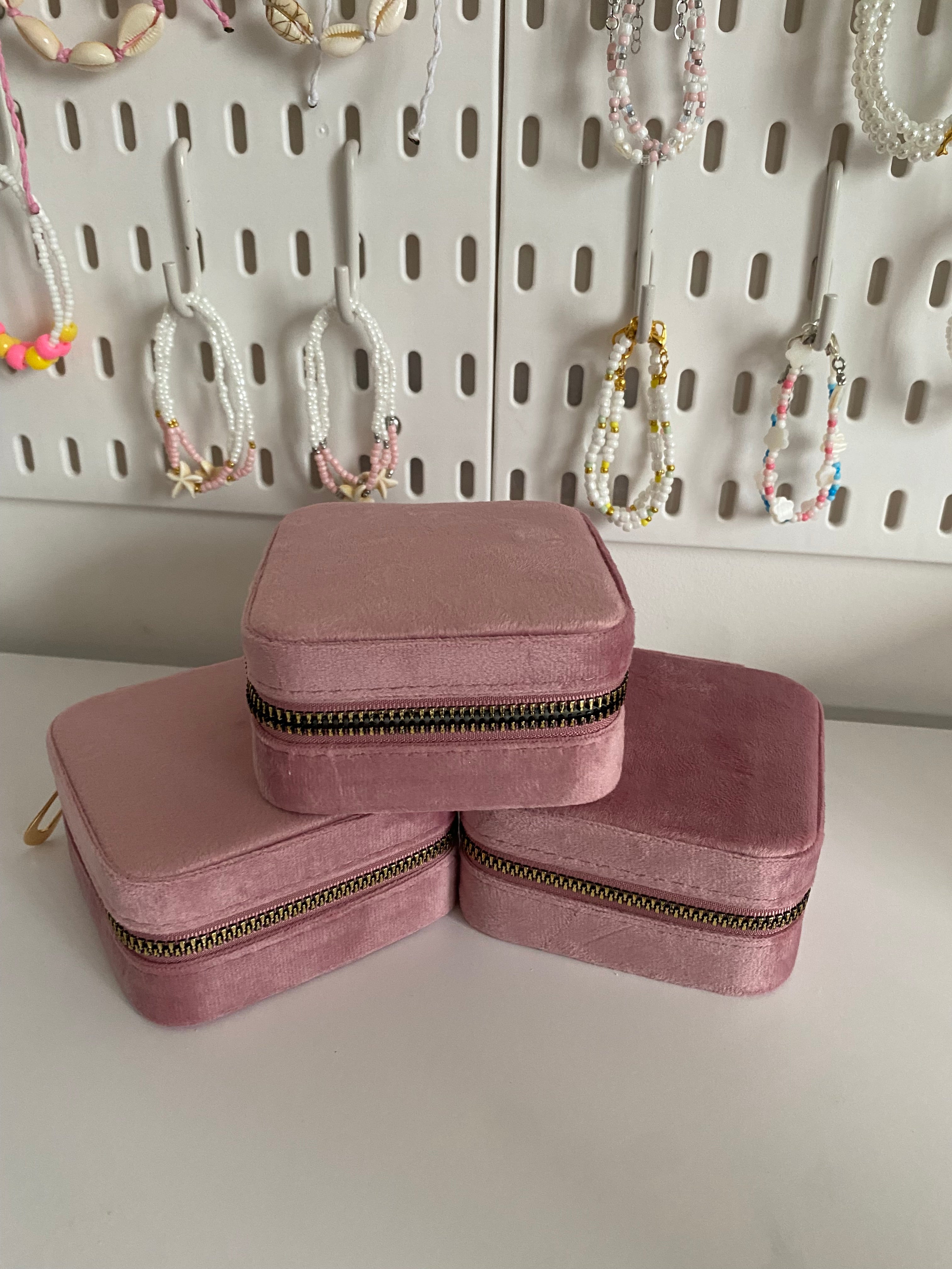 Pink Velvet Jewellery Box!