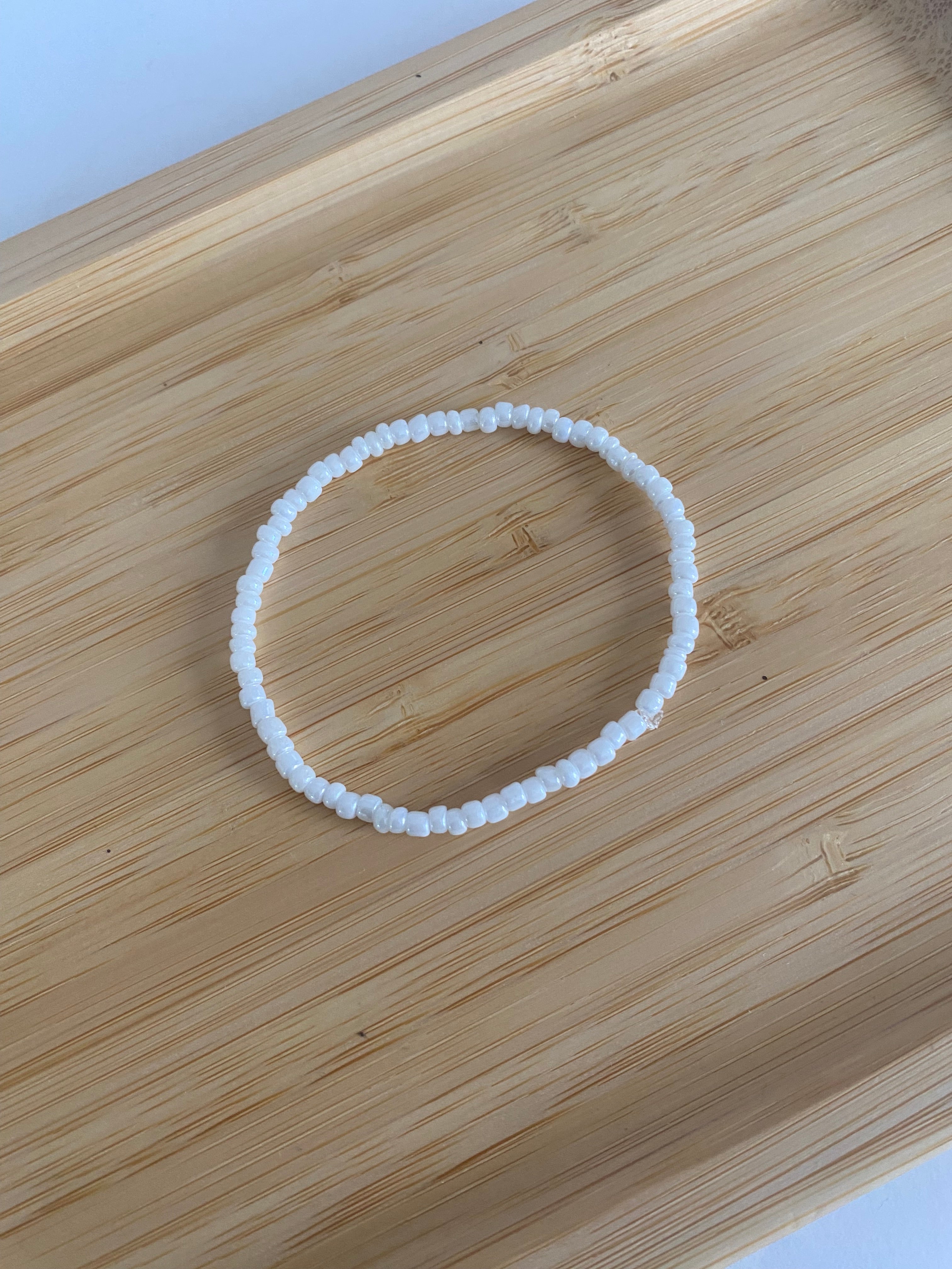 White pearl bracelets!