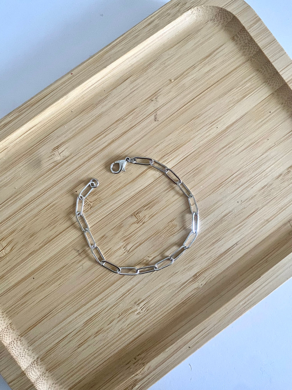 Silver Paperclip Chain Bracelet!