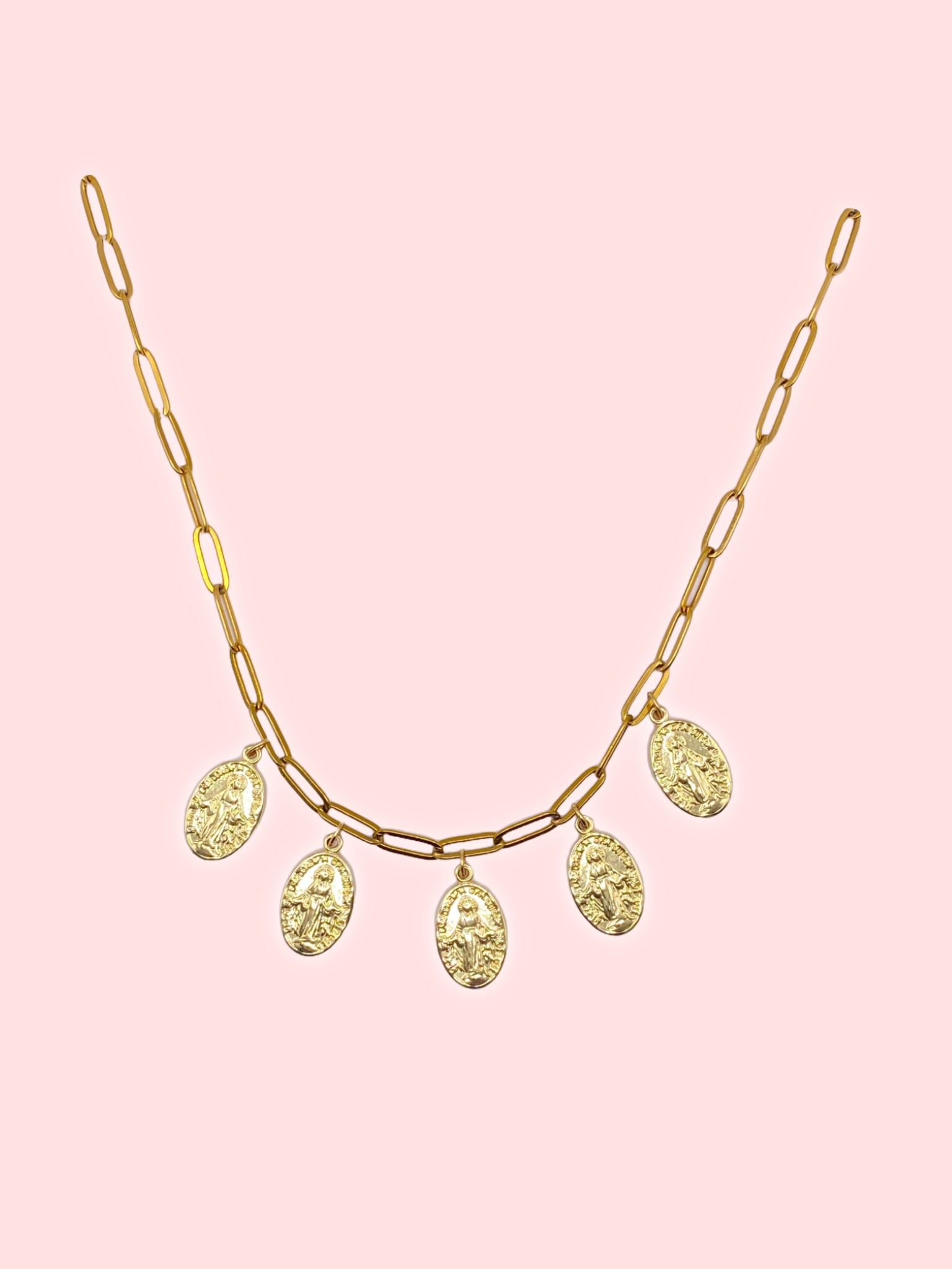 Faith Coin Charm Necklace