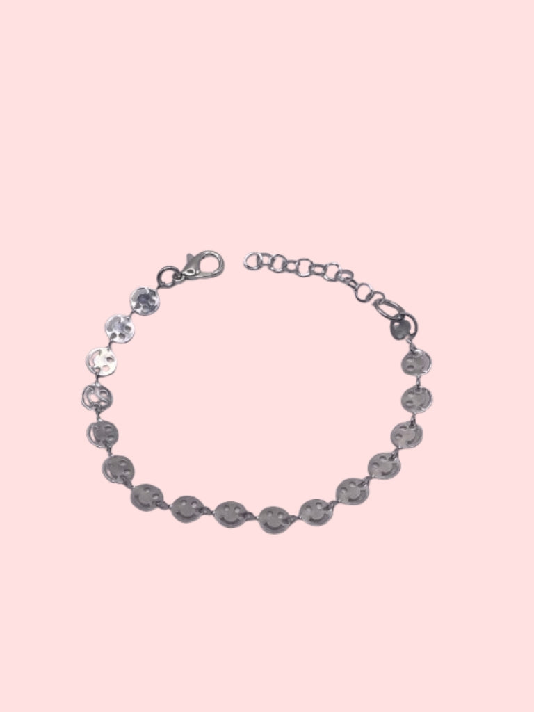Silver Smiley Bracelet!