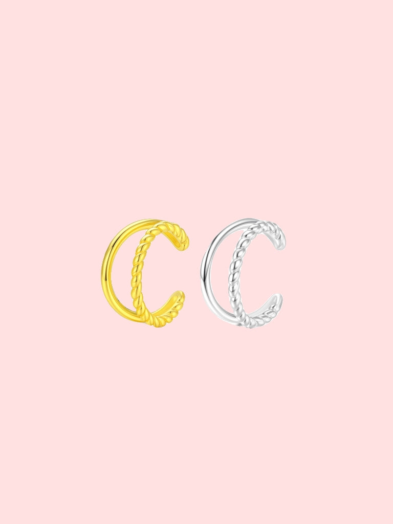 Twisted Double Loop Ear Cuff!