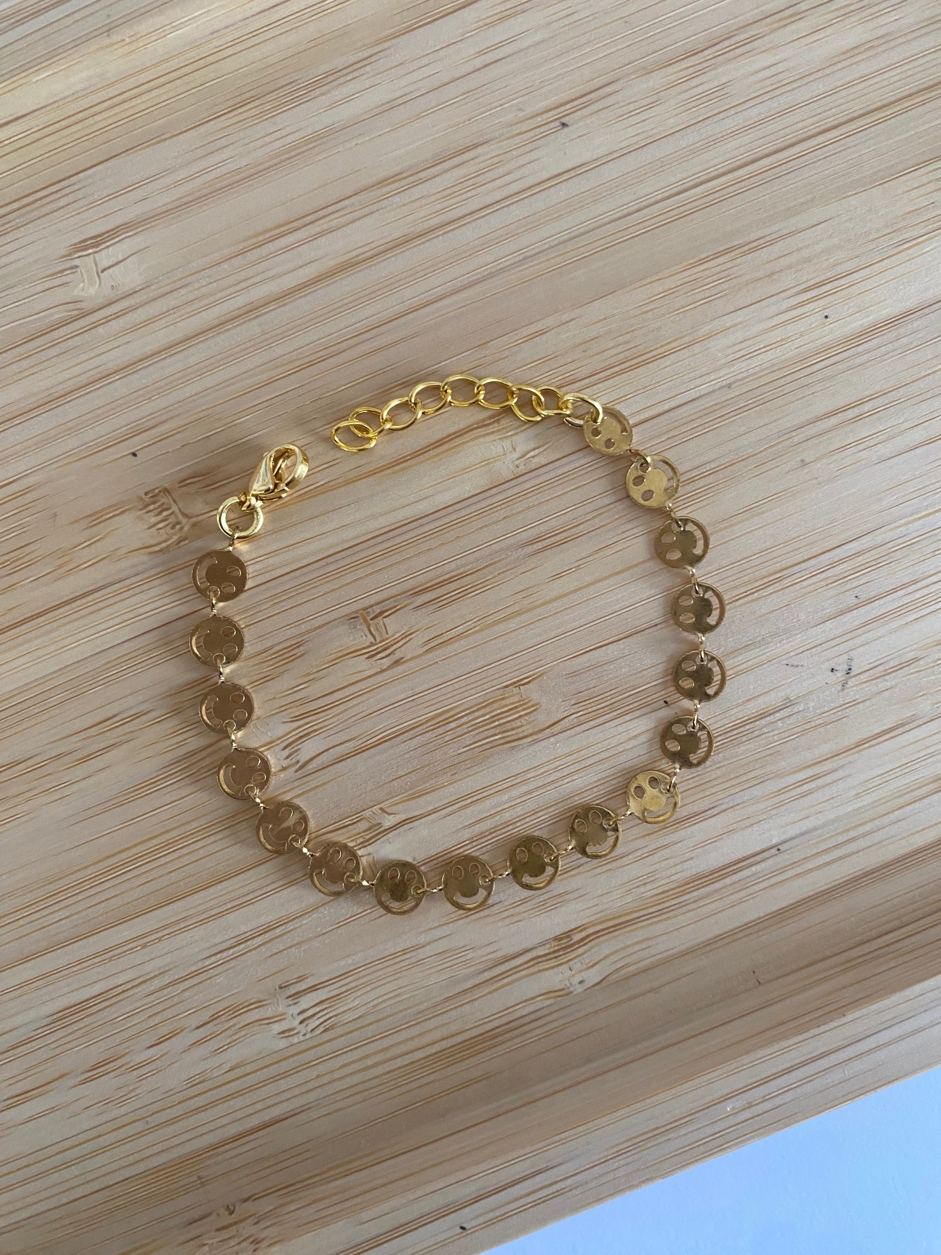Gold Smiley Bracelet!