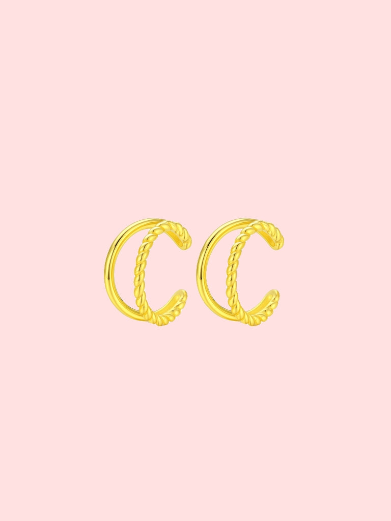 Twisted Double Loop Ear Cuff!