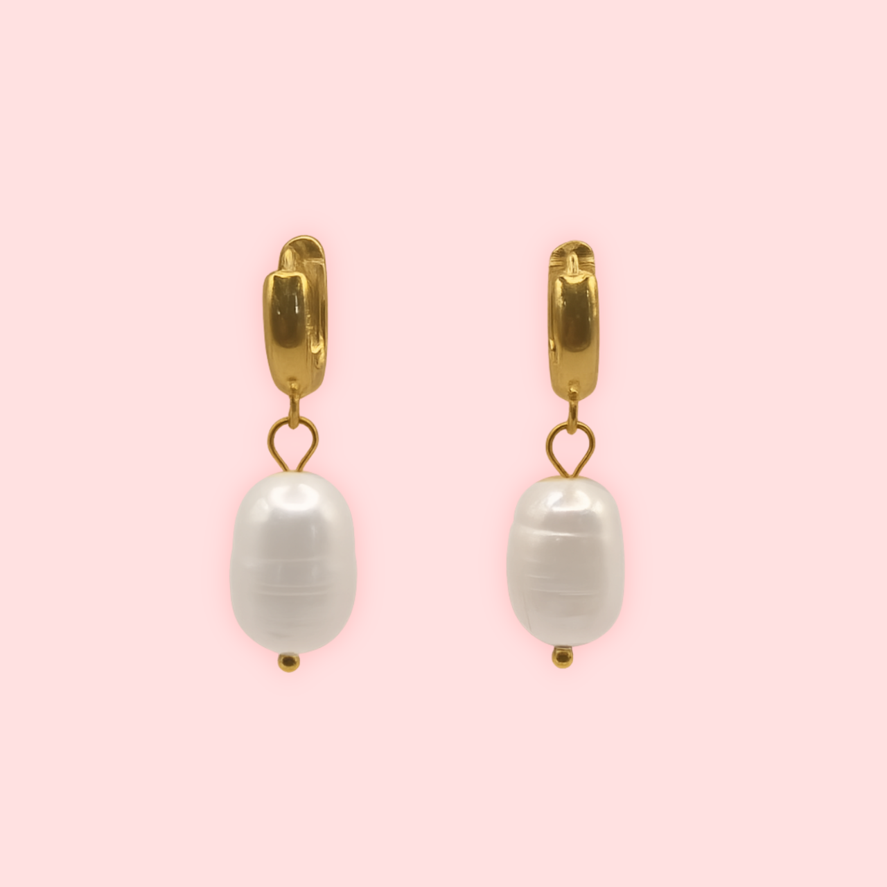 Freshwater Pearl Huggies!